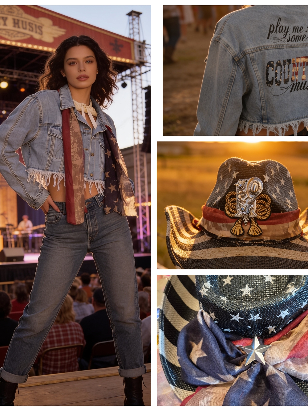 THE PERFECT COUNTRY MUSIC CONCERT OUTFIT! THREE PIECES
